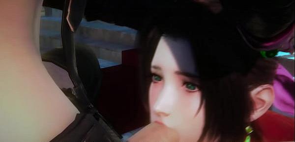  Aerith and Tifa passionate sex - Final Fantasy 7 Futa